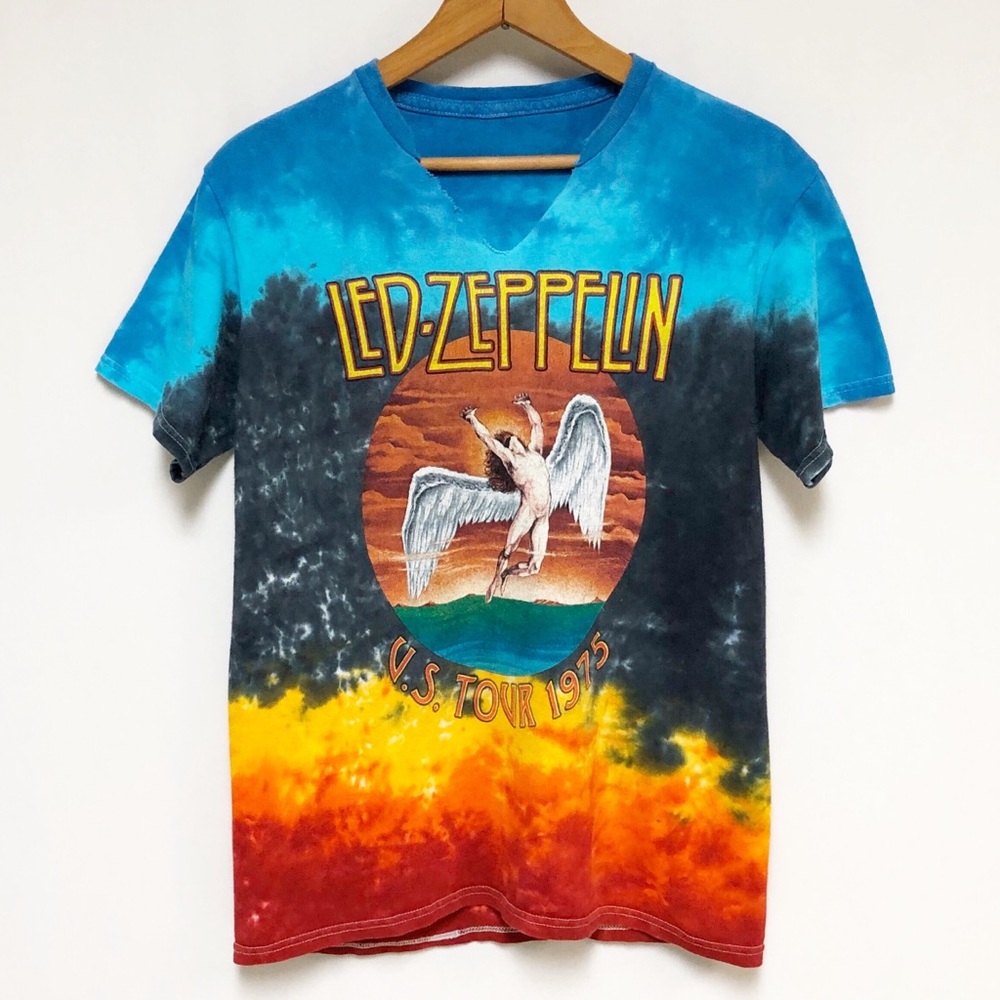 ❌SOLD❌ Led Zeppelin Tie Dyed Graphic T Shirt - Picture 5 of 6